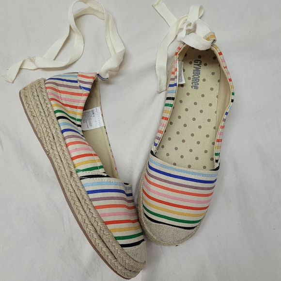Gymboree colorful striped espadrilles - Picture 7 of 8